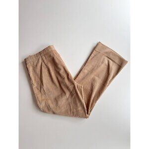 Aritzia BABATON 1-01 Albers Tan Corduroy Cropped Kick Flare Pants, Size 10